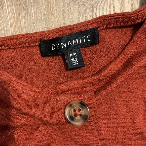 DYNAMITE - Copper colour button tank top - Picture 2 of 4